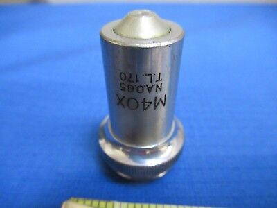 UNITRON JAPAN OBJECTIVE M40X OPTICS MICROSCOPE PART AS PICTURED &S1-A-11