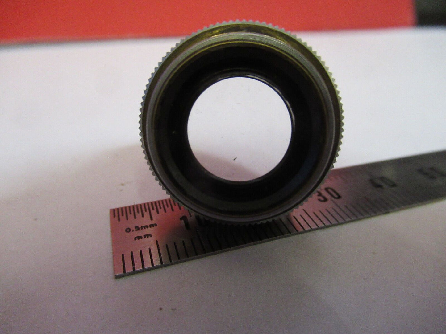 BAUSCH LOMB OBJECTIVE 48mm LENS OPTICS MICROSCOPE PART AS PICTURED S9-A-10