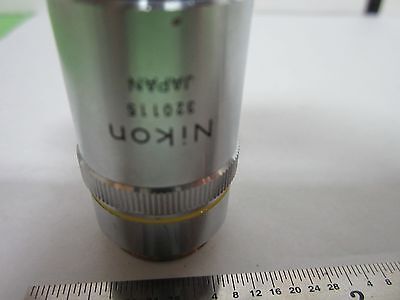 FOR PARTS MICROSCOPE OBJECTIVE NIKON MPLAN 10X DIC Z-SCOPE OPTICS BIN#F4-36