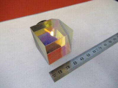 OPTICAL CUBE PRISM POLARIZED BEAM SPLITTER LASER OPTICS AS PICTURED &FT-5-P