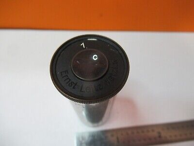 ANTIQUE ERNST LEITZ WETZLAR EYEPIECE "1" MICROSCOPE PART AS PICTURED &A3-B-88