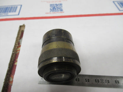 RARE BRASS OCULAR EYEPIECE ANTIQUE OPTICS LENS AS PICTURED &W7-B-49