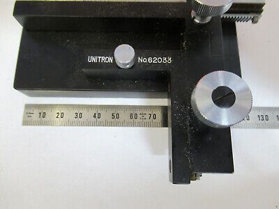 UNITRON JAPAN XY STAGE TABLE MICROSCOPE PART AS PICTURED #P4-B-26