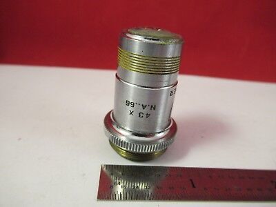 AO SPENCER AMERICAN OBJECTIVE 43X MICROSCOPE PART OPTICS AS PICTURED &75-B-21