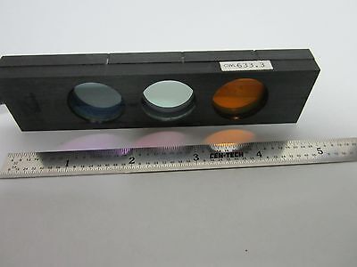 MICROSCOPE INTERFEROMETER WYKO VEECO PART SLIDE FILTER  OPTICS BIN#F2-11