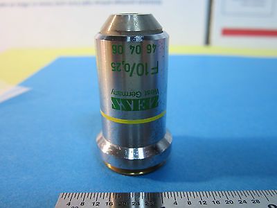 MICROSCOPE PART ZEISS GERMANY F 10X PH1 OBJECTIVE OPTICS BIN#23-77