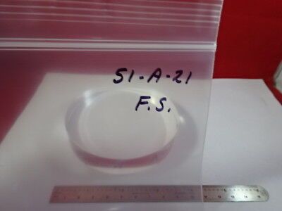 OPTICAL FLAT FUSED SILICA 4" DIAMETER 1/10 WAVELENGTH OPTICS NICE #51-A-21