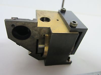 OPTICAL MICROSCOPE LEITZ BRASS MOUNTED FILTER + MIRROR OPTICS AS IS BIN#J4-10