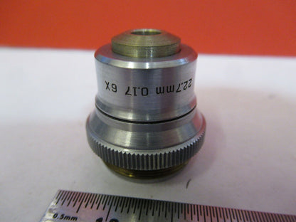 BAUSCH LOMB 6X 22.7mm OBJECTIVE LENS OPTICS MICROSCOPE PART AS PICTURED &Q3-B-48