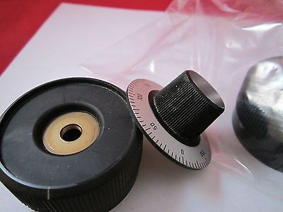 LOT 2 EA OPTICAL MICROSCOPE PART KNOBS ZEISS GERMANY OPTICS BIN#3C ii