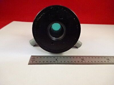 INTERFEROMETER OCULAR GREEN LEITZ OPTICS MICROSCOPE PART AS PICTURED &H1-C-09