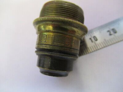 ANTIQUE BRASS JR DANCER OBJECTIVE MICROSCOPE PART LONDON AS PICTURED &87-FT-50