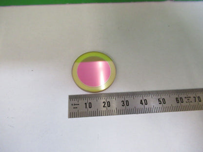 IR OPTICAL INFRARED OPTICS ZnSe COATED LENS LASER OPTICS AS IS #Z5-A-61