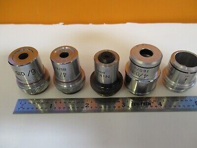 LOT LENSES OBJECTIVE OPTICS MICROSCOPE PART AS PICTURED &1E-C-93