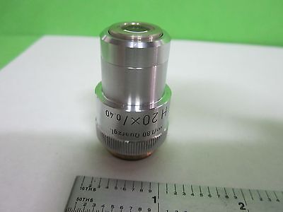 MICROSCOPE OBJECTIVE LEITZ QUARZGL H20 GERMANY INFINITY OPTICS AS IS BIN#T1-31