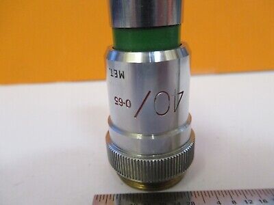 VICKERS ENGLAND OBJECTIVE 40X MET OPTICS MICROSCOPE PART AS PICTURED &50-A-25