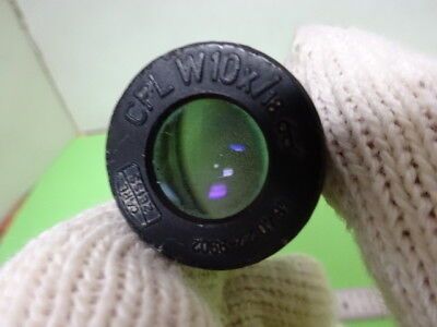 CARL ZEISS W10X/18 GERMANY EYEPIECE MICROSCOPE CPL OPTICS AS PICTURED &5-A-16