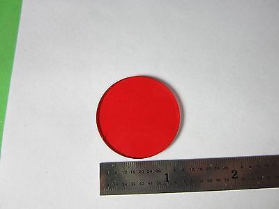 OPTICAL MICROSCOPE FILTER RED OPTICS AS IS  BIN#32-78-5