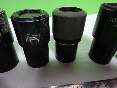 LOT 6 EA MICROSCOPE EYEPIECES ASSORTED OPTICS #W1-01