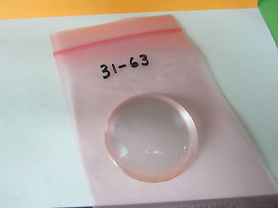 OPTICAL LENS CONVEX CONCAVE WITH DEEP CONCAVE LASER OPTICS AS IS BIN#31-63i