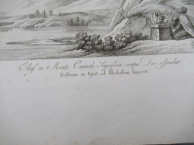 ANTIQUE ETCHING ITALIA ROME CIRCA 1810 GASPARD DUGHET PIETRO PARBONI AS PIC viii