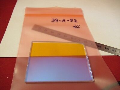 OPTICAL DICHROIC COATED PLATE OPTICS AS PICTURED &39-A-52