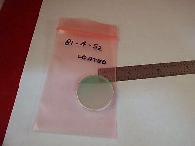 COATED DICHROIC MIRROR ROUND OPTICAL LASER OPTICS AS IS &81-A-52