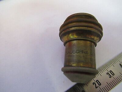 ANTIQUE BRASS BAUSCH LOMB 16mm objective MICROSCOPE PART AS PICTURED  &B3-B-17