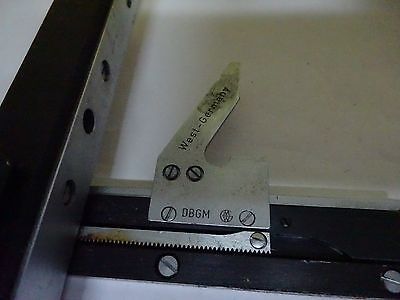 MICROSCOPE STAGE SPECIMEN MICROMETER GERMANY AO 1580 AMERICAN OPTICS BIN#X3-29