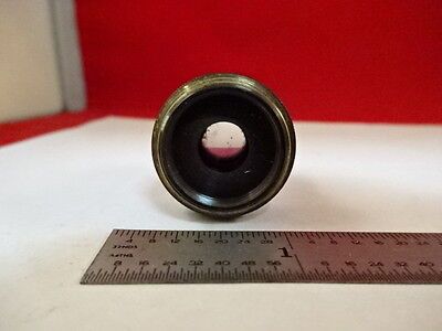 FOR PARTS MICROSCOPE PART WILD 10X SWISS cloudy OBJECTIVE OPTICS AS IS #AM-44