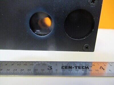 LEICA GERMANY DMRB FILTER BLOCK IRIS (crooked) MICROSCOPE PART AS PIC &H8-B-27