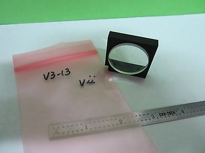 OPTICAL MICROSCOPE MOUNTED BI CONVEX LENS or LASER OPTICS BIN#V3-13