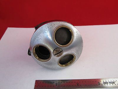 MICROSCOPE PART BAUSCH LOMB NOSEPIECE OPTICS SCOPE BIN#7C ci