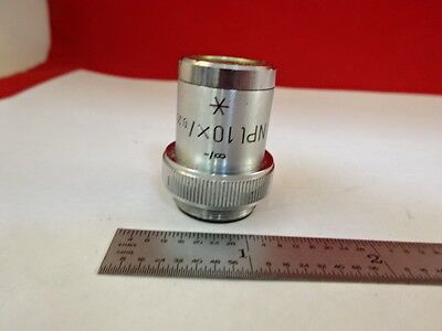 MICROSCOPE PART OBJECTIVE LENS LEITZ GERMANY NPL 10X STAR OPTICS BIN#L8-A-09