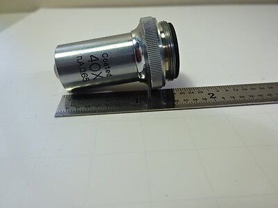 MICROSCOPE PART OBJECTIVE UNITRON 40X COATED OPTICS AS IS B#AE-72