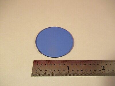 ZEISS GERMANY BLUE GLASS FILTER OPTICS MICROSCOPE PART OPTICS &FT-5-143