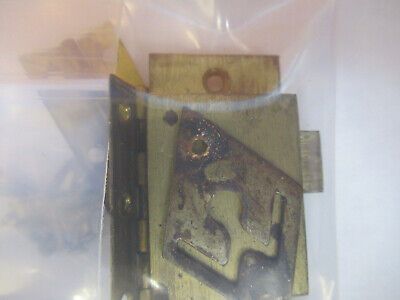 WATSON LONDON LOCK+ KEY HINGES for WOOD CABINET MICROSCOPE AS PICTURED H1-B-02