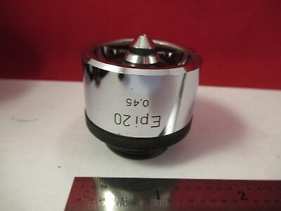 WILD HEERBRUGG SWISS OBJECTIVE EPI 20X M20 MICROSCOPE PART OPTICS AS IS &75-B-07