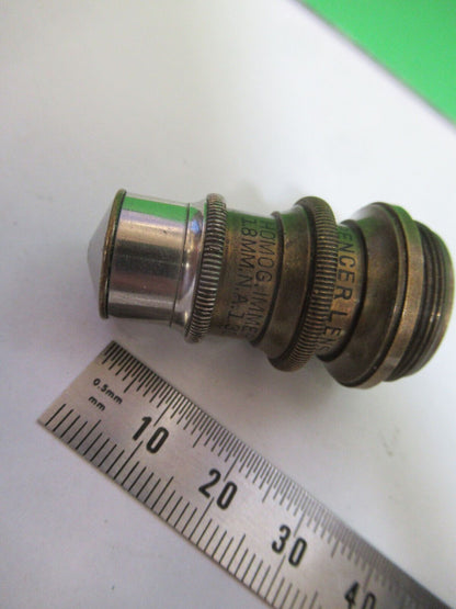 ANTIQUE BRASS SPENCER 1.8mm  LENS OBJECTIVE MICROSCOPE PART AS PICTURED #H3-A-29