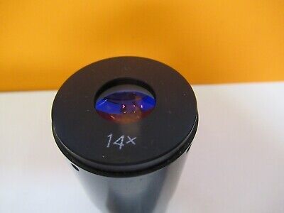 OPTICAL EYEPIECE OCULAR 14X COATED MICROSCOPE PART OPTICS AS PICTURED &8M-A-36