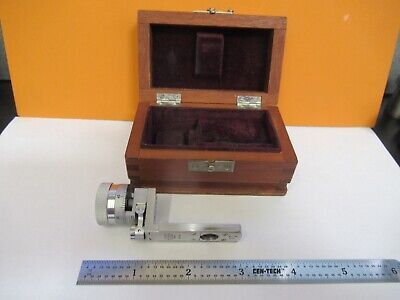 LEITZ GERMANY BEREK COMPENSATOR MICROSCOPE PART OPTICS AS PICTURED &FT-6-X10