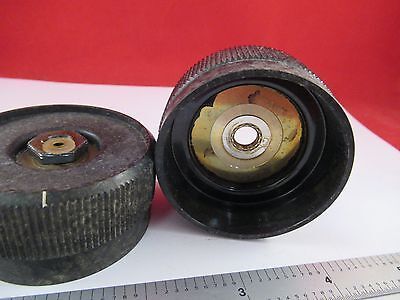 AS PICTURED PAIR MICROSCOPE PART KNOBS ZEISS GERMANY OPTICS a#F7-02