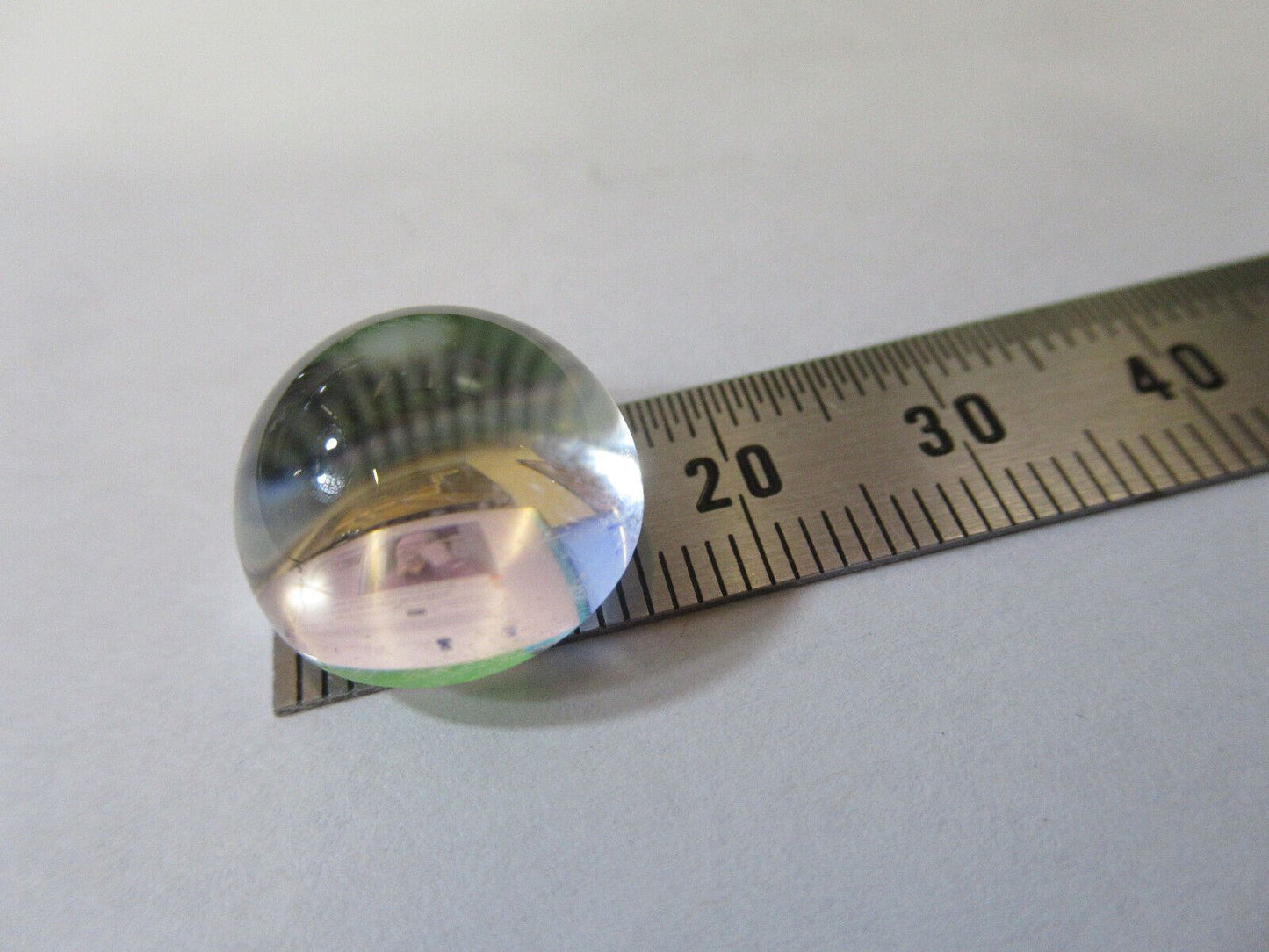 OPTICAL WEIRD GLASS PLANO HIGHLY CONVEX LENS OPTICS AS PICTURED &22-A-67