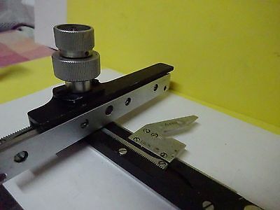 MICROSCOPE STAGE SPECIMEN MICROMETER GERMANY AO 1580 AMERICAN OPTICS BIN#X3-28