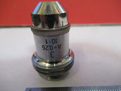 ANTIQUE LEITZ WETZLAR LENS 10X OBJECTIVE MICROSCOPE PART AS PICTURED &B3-B-15