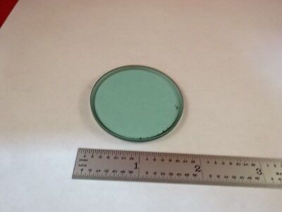 MICROSCOPE PART LEITZ GERMANY BLUE GLASS FILTER BEVELED OPTICS AS IS B#U3-B-16