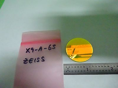 MICROSCOPE PART ZEISS GERMANY DICHROIC GREEN FILTER OPTICS AS IS BIN#X9-A-65