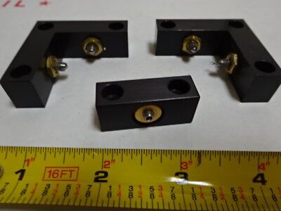 OPTICAL STOPPER ADJUSTMENT ALUMINUM BLOCKS FIXTURE OPTICS AS IS #96-91