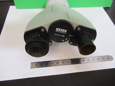 OPTICAL BINOCULAR ZEISS GERMANY HEAD MICROSCOPE PART AS PICTURED &A9-B-40