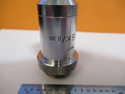 LEITZ WETZLAR OBJECTIVE PL 16X INFINITY OPTICS MICROSCOPE AS PICTURED &5M-A-16